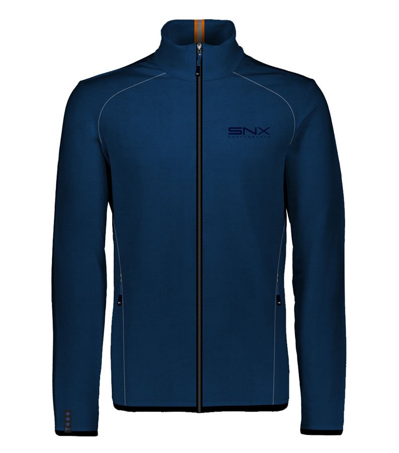 SCUOLA NAUTICA ITALIANA - FELPA UOMO KNIT FLEECE BLU