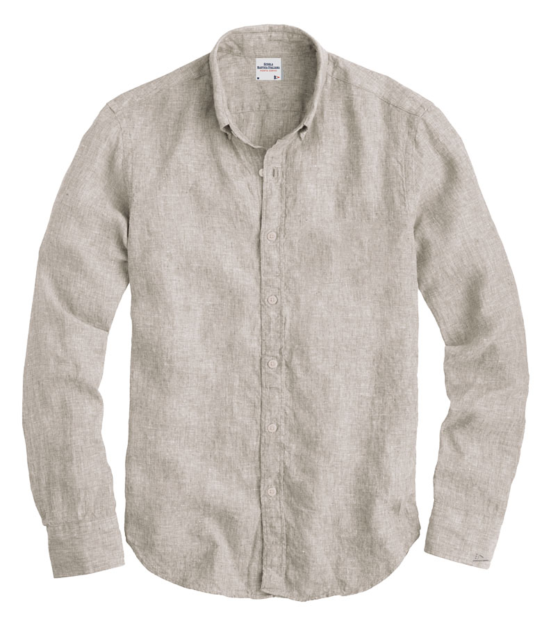 SCUOLA NAUTICA ITALIANA - PURE LINEN SAND SHIRT