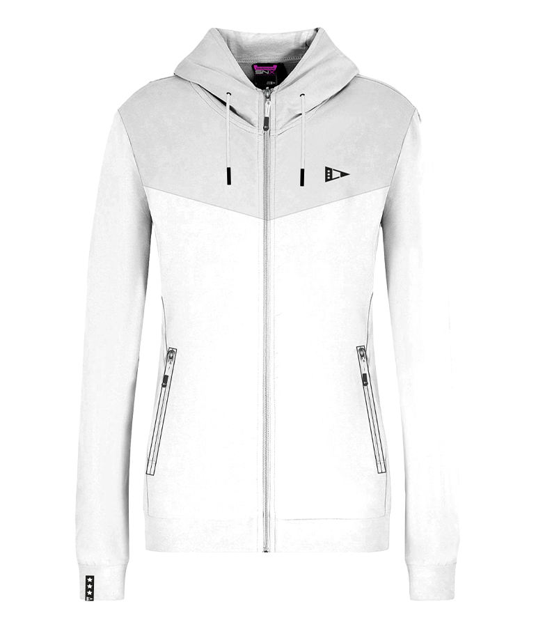 SCUOLA NAUTICA ITALIANA - COTTON FLEECE WITH HOOD WOMAN