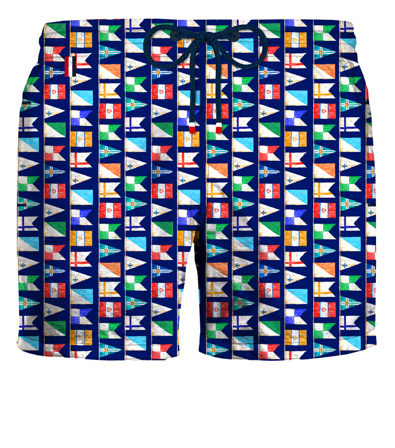 SCUOLA NAUTICA ITALIANA - SWIM SHORT MAN FLAGS