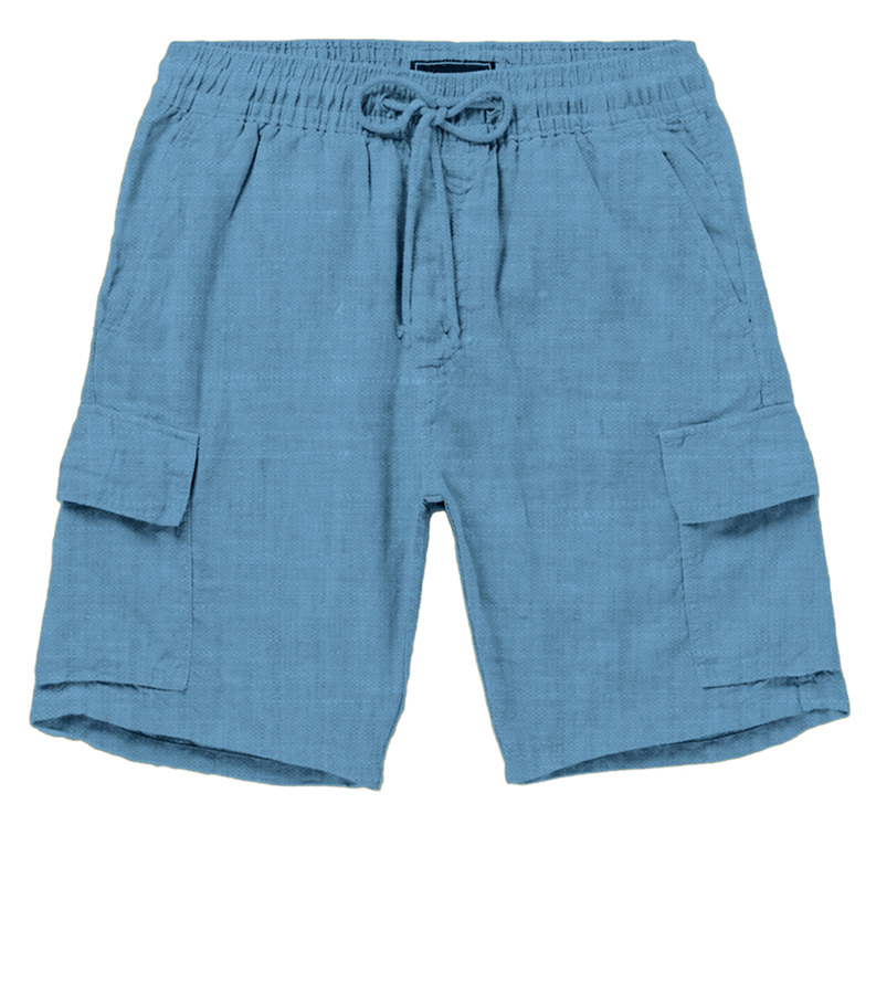 SCUOLA NAUTICA ITALIANA - BERMUDAS CARGO MAN LINEN