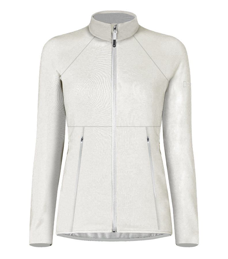 SCUOLA NAUTICA ITALIANA - FELPA CON ZIP DONNA 152413 WHITE