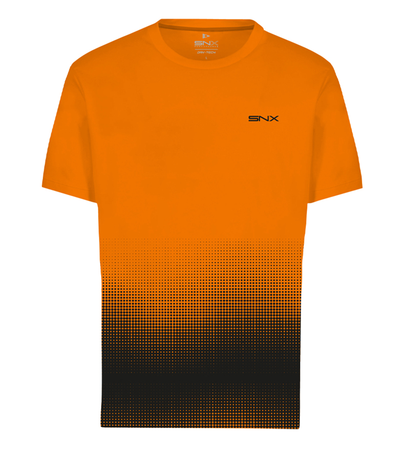 SCUOLA NAUTICA ITALIANA - T-SHIRT TECH UOMO 156043 ORANGE FLUO
