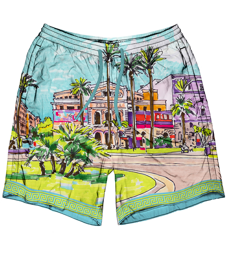 ZEYBRA PORTOFINO - PANTALONCINI ROMA IN SETA