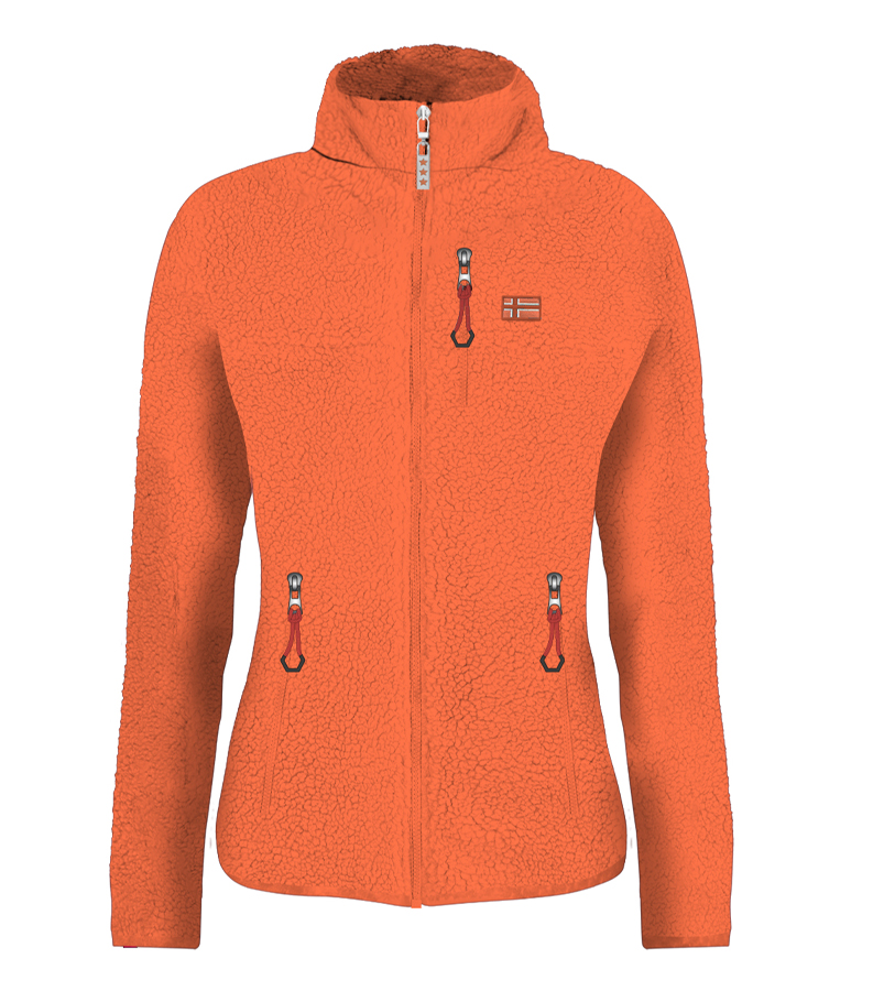 SCUOLA NAUTICA ITALIANA - FELPA DONNA POLAR FLEECE 849909 PAPAIA