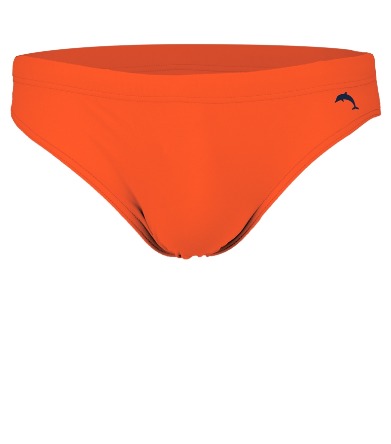 ZEYBRA - SLIP UOMO TINTA UNITA ORANGE FLUO