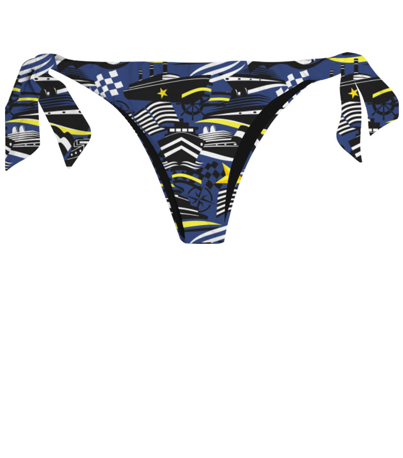 ZEYBRA - REVERSIBLE BRAZILIAN BRIEFS WOMAN NAUTIC BLUE