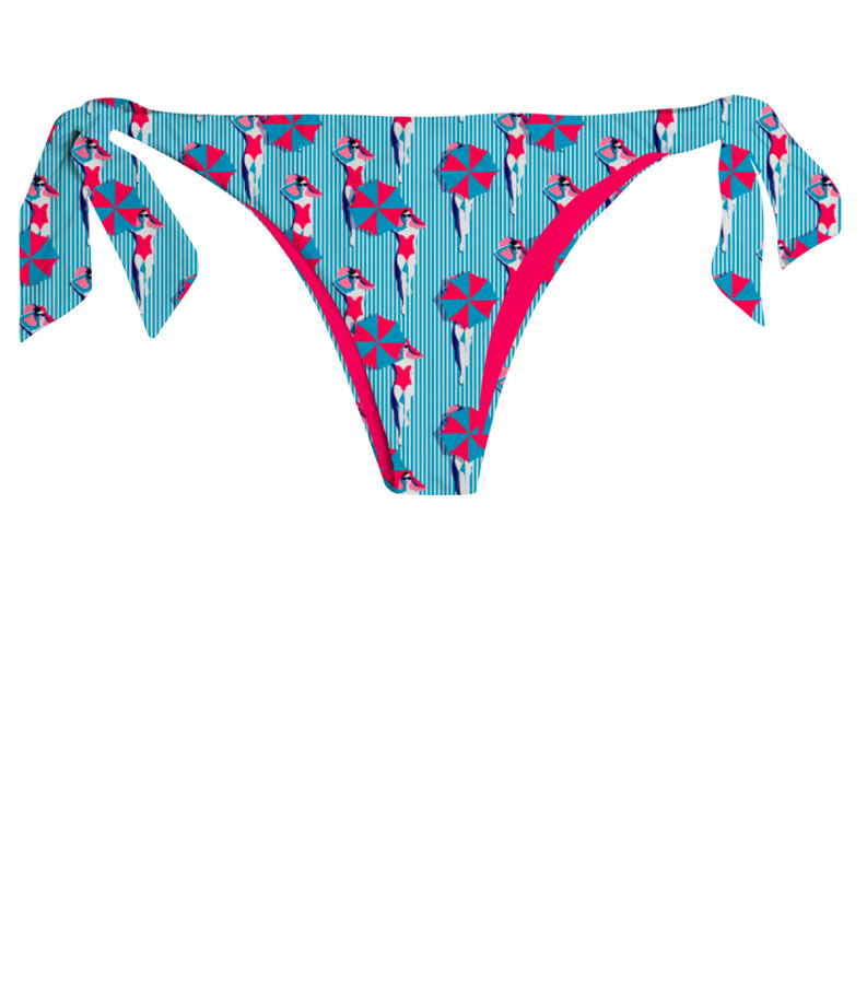 ZEYBRA - REVERSIBLE BRAZILIAN BRIEFS WOMAN BEACH UMBRELLA HAWAY