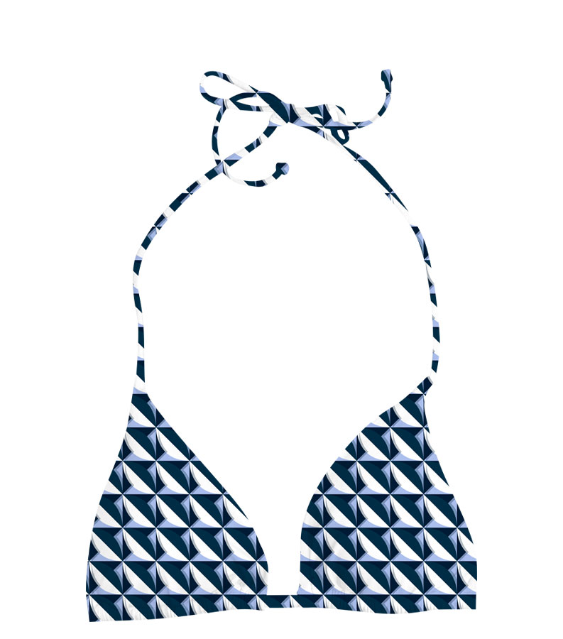 ZEYBRA - REVERSIBLE TRIANGLE BRA WOMAN ROMA BLU