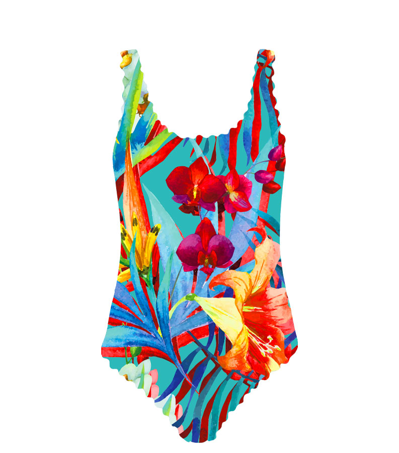 ZEYBRA - ONE PIECE SWIMSUIT GIRL GIUNGLA