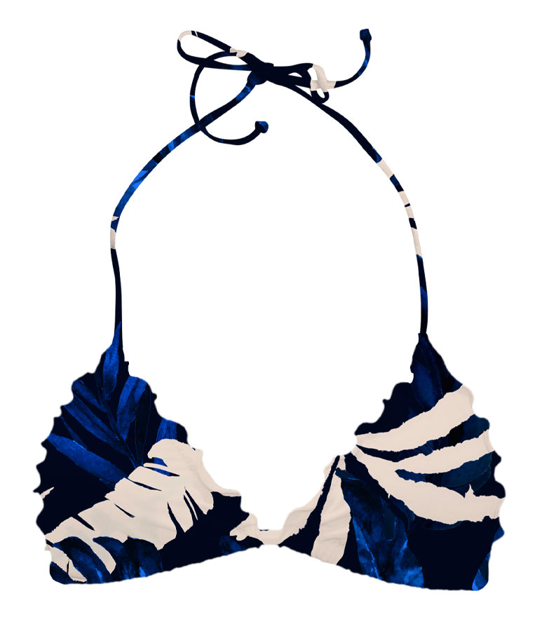 ZEYBRA - REVERSIBLE TRIANGLE BRA GIRL FORESTA BLU