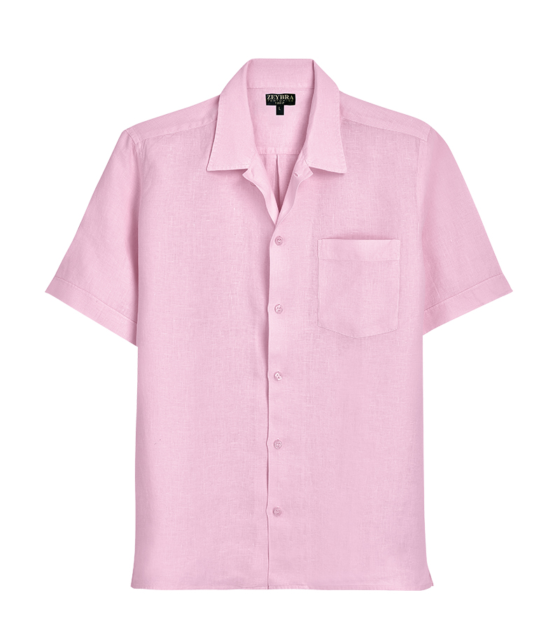 ZEYBRA - CAMICIA UOMO MANICA CORTA PINK