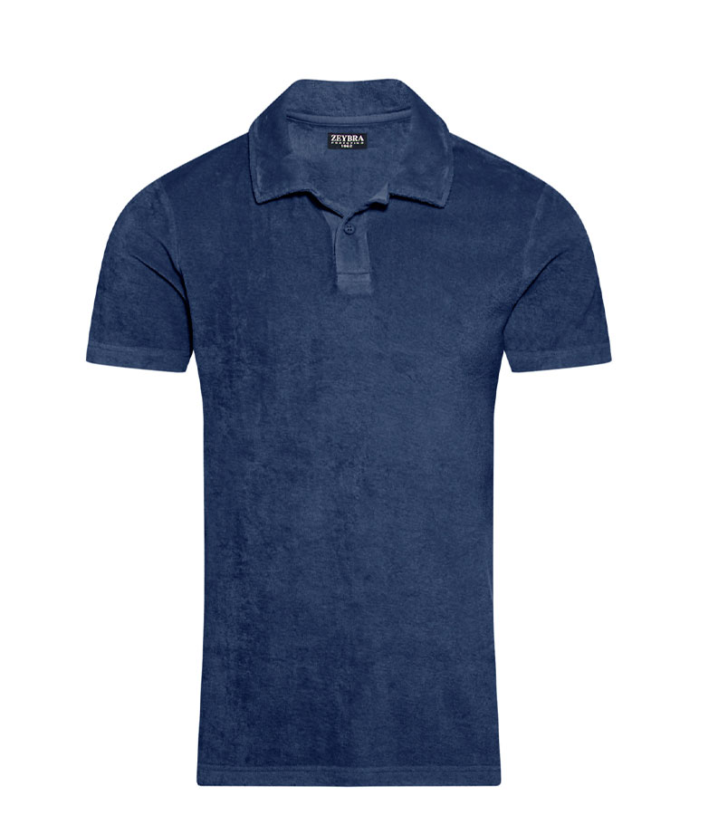 ZEYBRA - MAN SPONGE BLU POLO