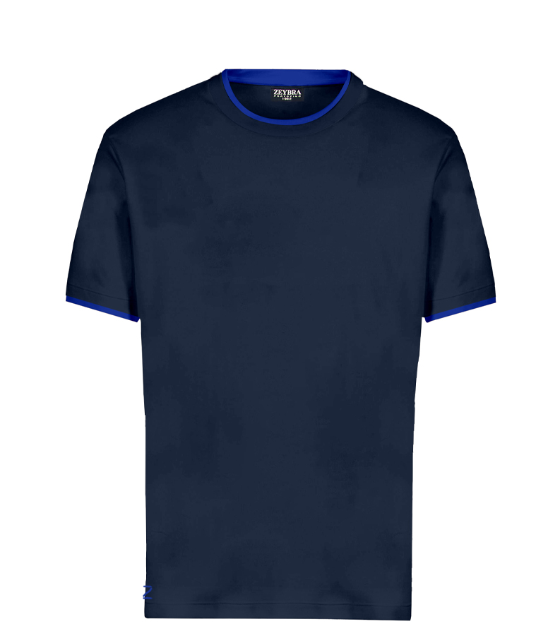 ZEYBRA - 100% COTTON DOUBLE NECK T-SHIRT