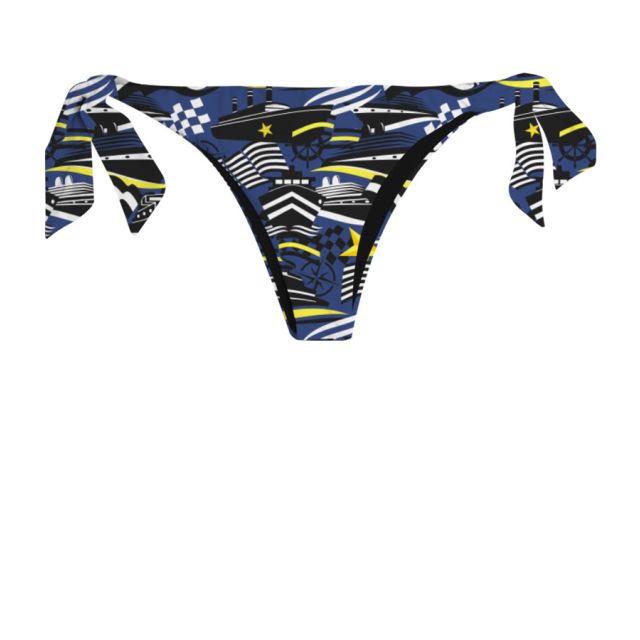 ZEYBRA - REVERSIBLE BRAZILIAN BRIEFS WOMAN NAUTIC BLUE