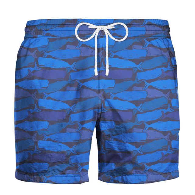 ZEYBRA - SWIM SHORT MAN WHALE BLUE