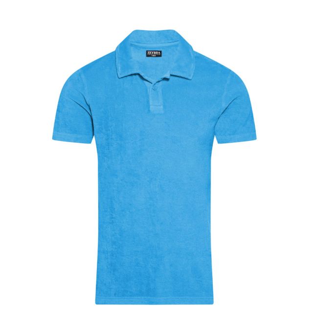 ZEYBRA - MAN SPONGE TURCHESE POLO