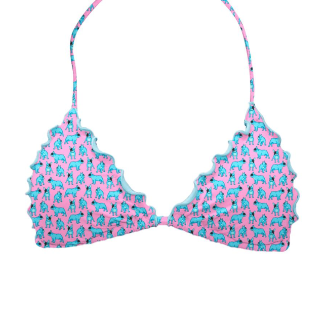ZEYBRA - SLIDING TRIANGLE BRA GIRL BULLDOG PINK