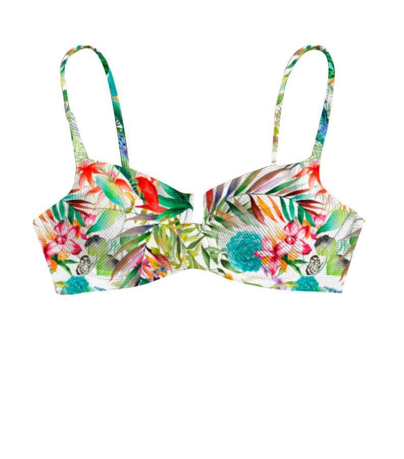 ZEYBRA - BALCONY BRA WOMAN BOTANIC WHITE