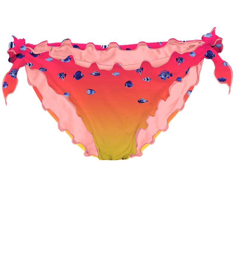 ZEYBRA - SLIP BAMBINA PESCI SFUMATO CORALLO FLUO