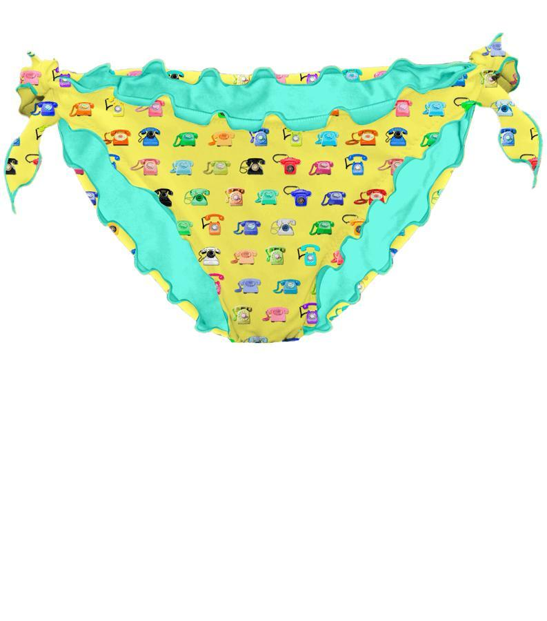 ZEYBRA - SLIP BAMBINA TELEFONI CANARINO