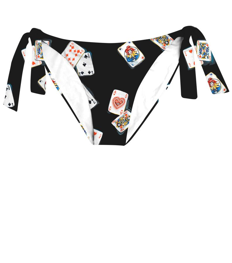 ZEYBRA - BRIEFS WOMAN POKER CARDS BLACK