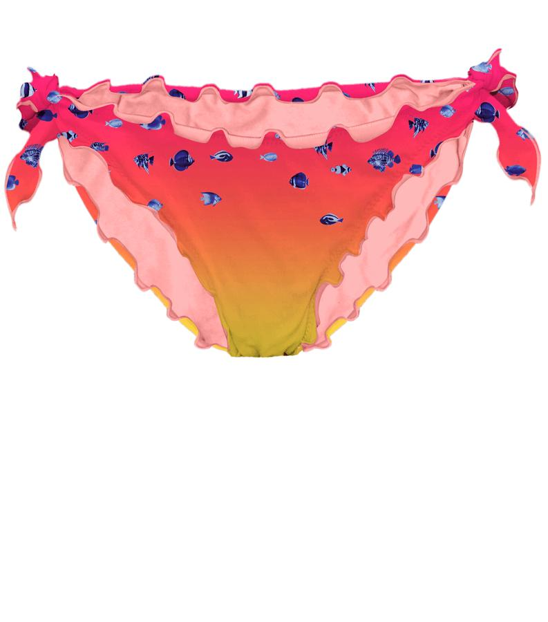 ZEYBRA - BRIEFS WOMAN GRADIENT FISH CORAL FLUO