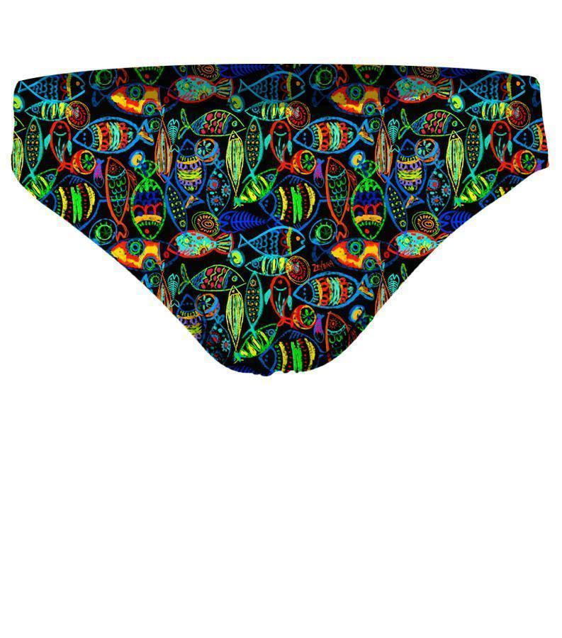 ZEYBRA - BRIEF MAN FISHES CRAYON BLACK