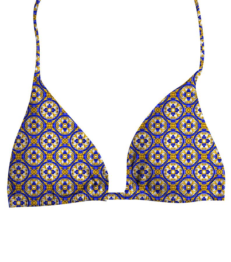 ZEYBRA - SLIDING TRIANGLE BRA GIRL MAJOLICA ELECTRIC