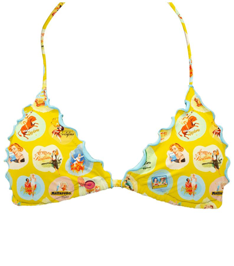 ZEYBRA - TRIANGOLO BAMBINA POSTER CANARINO