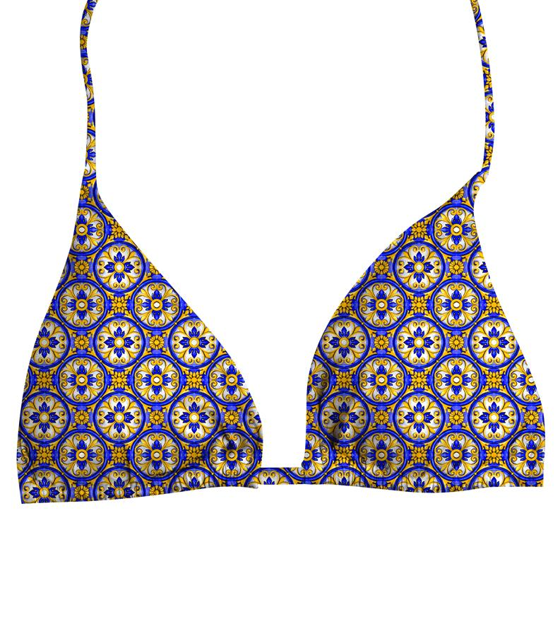 ZEYBRA - SLIDING TRIANGLE BRA WOMAN MAJOLICA ELECTRIC