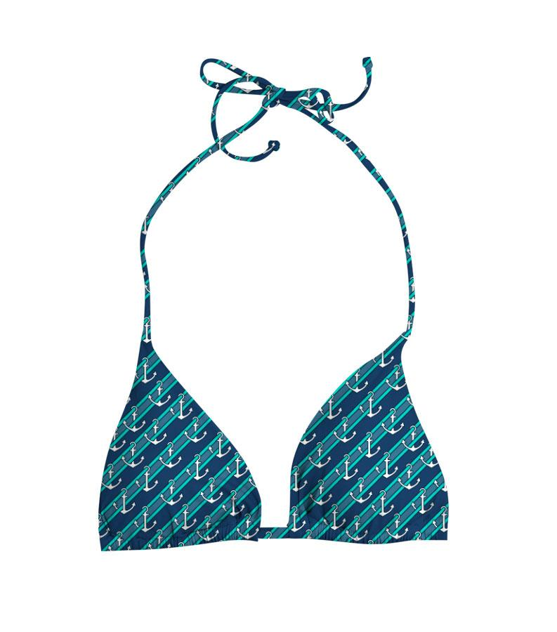 ZEYBRA - REVERSIBLE TRIANGLE BRA WOMAN ANCHORS BALI